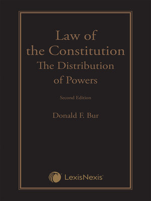 cover image of The Law of the Constitution